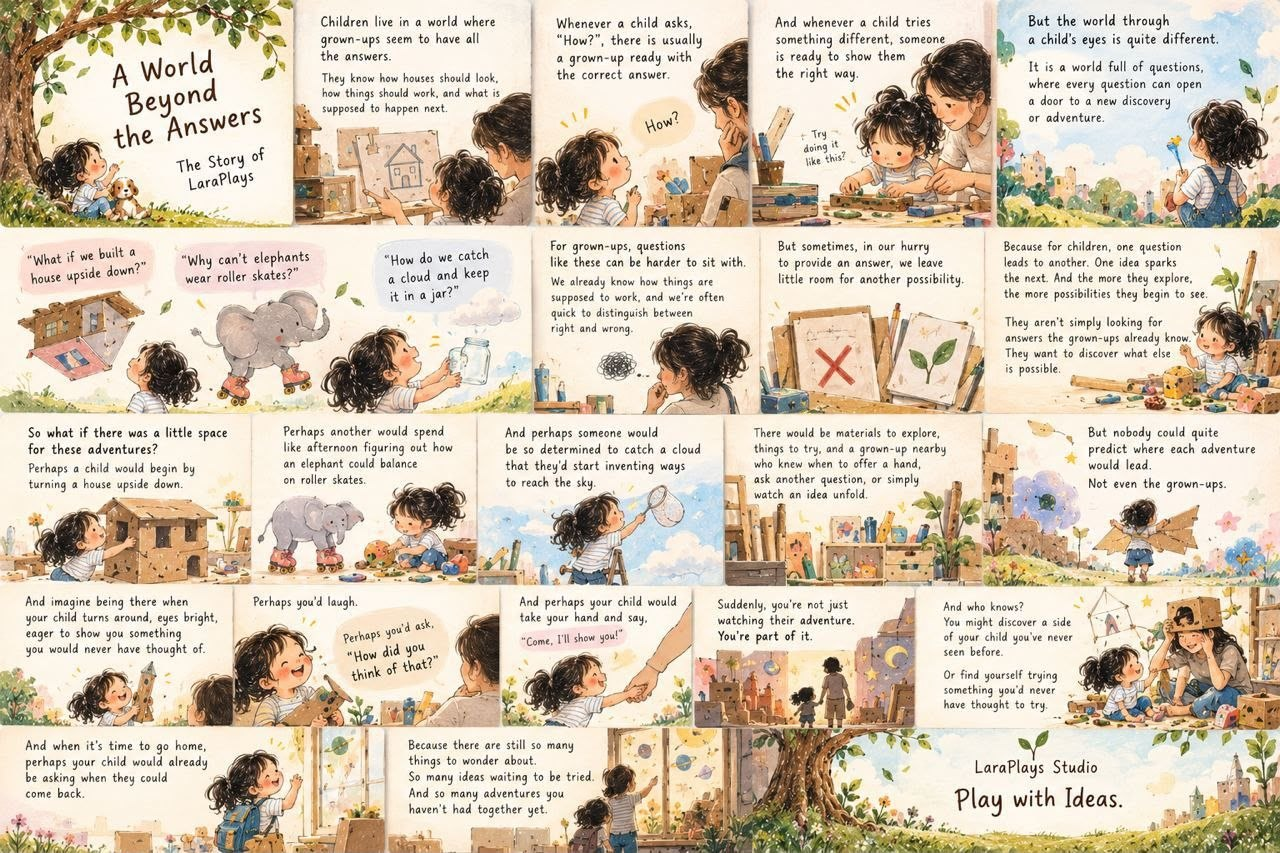Illustrated story about a child's curious ideas
